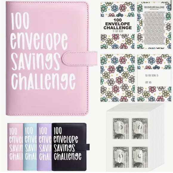 100 Envelope Savings Challenge Binder - Picture 1 of 6